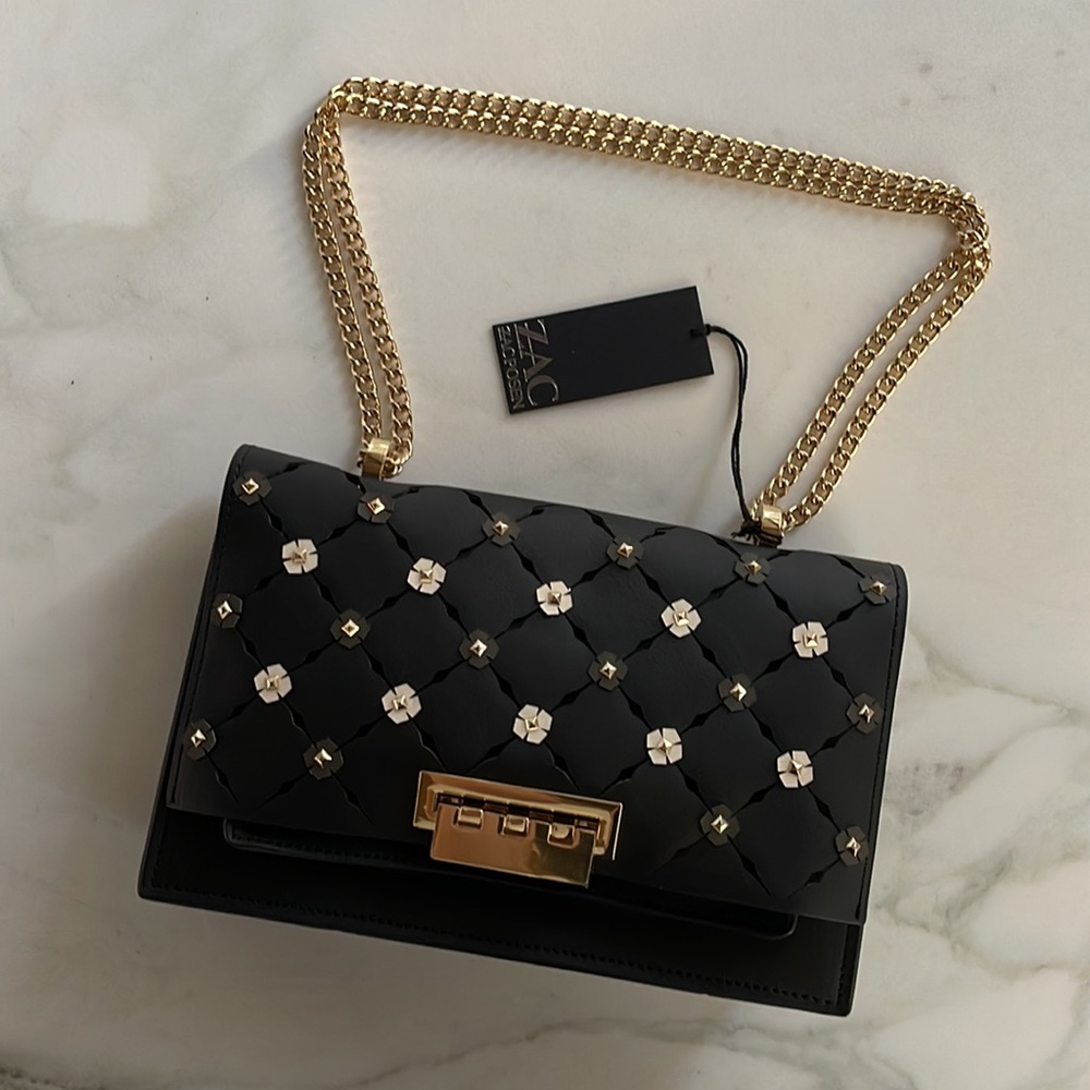 Zac Posen - Eartha Medium Chain Shoulder Bag - Black